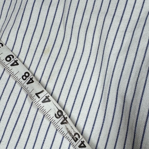 Frame Le Crop Mini Boot Cobalt Multi Blue White Striped Cotton Blend Jeans 28 - Picture 4 of 15